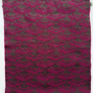 Vivienne Westwood monogram fuchsia and gray viscose scarf